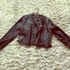 Black Faux Leather Jacket